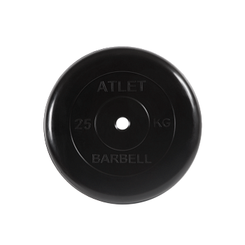 Обрезиненный блин 25 кг Barbell Atlet 31 мм
